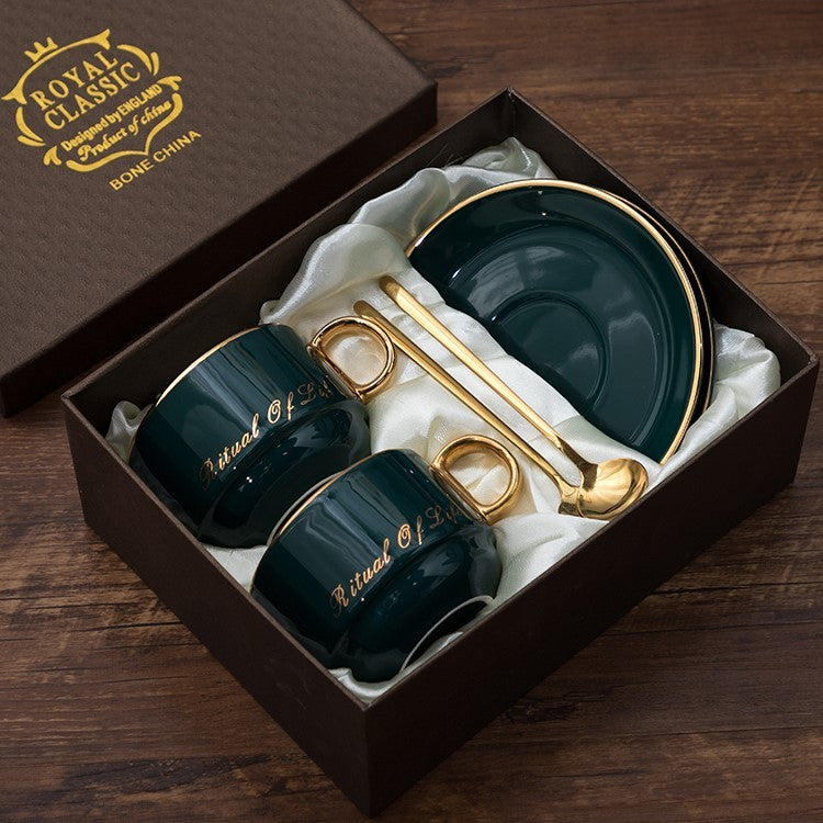 Ceramic coffee cup European high-end set