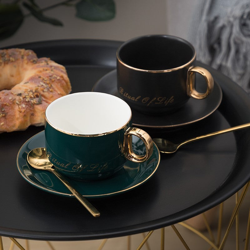 Ceramic coffee cup European high-end set